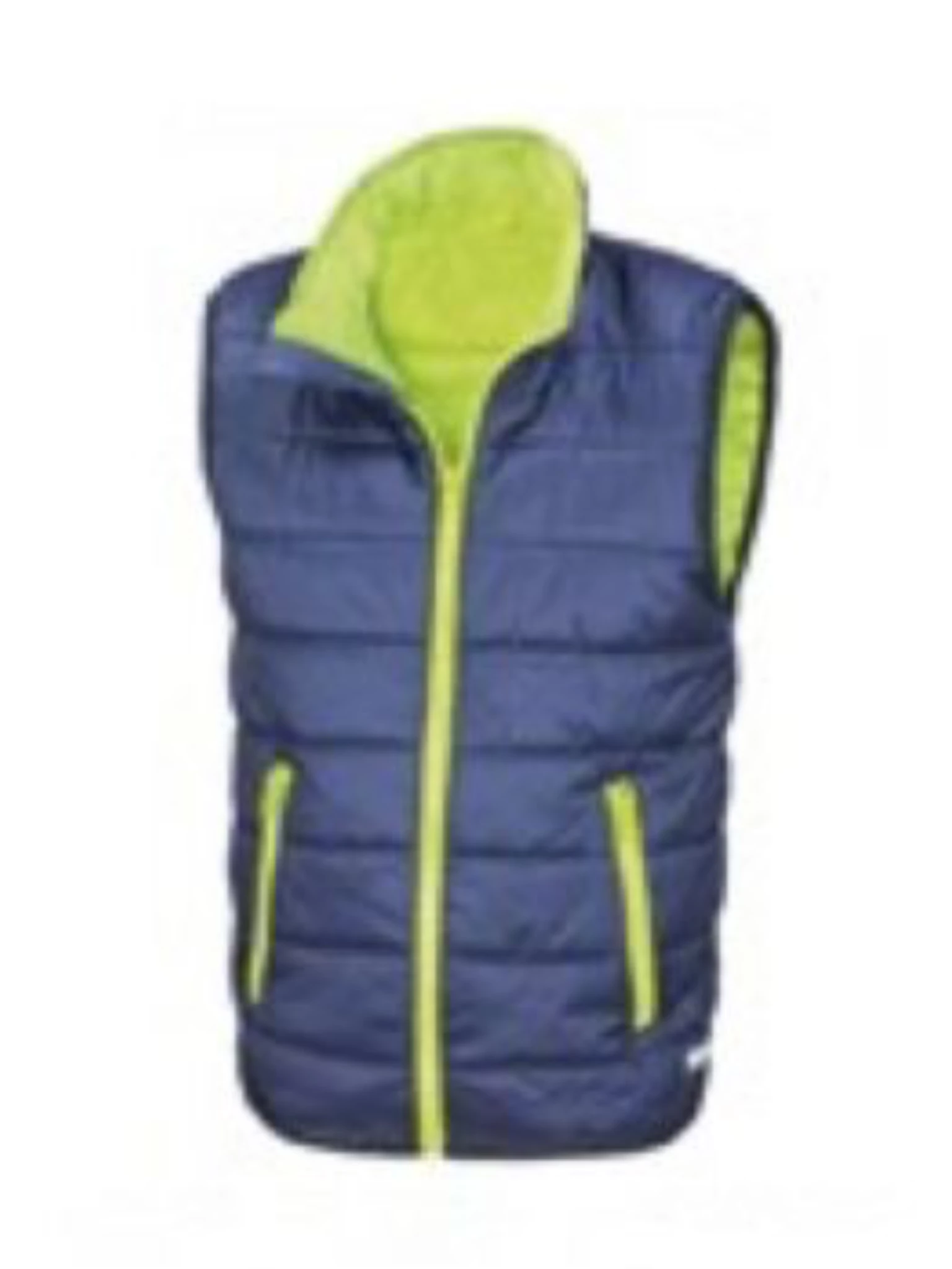 Murray Golf Contrast Junior Quilet Gilet - Navy /Lime