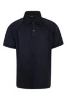 Murray Golf Piped Junior Polo Shirt - Navy/Navy