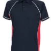 Murray Golf Contrast Junior Polo Shirt - Navy/Red/White