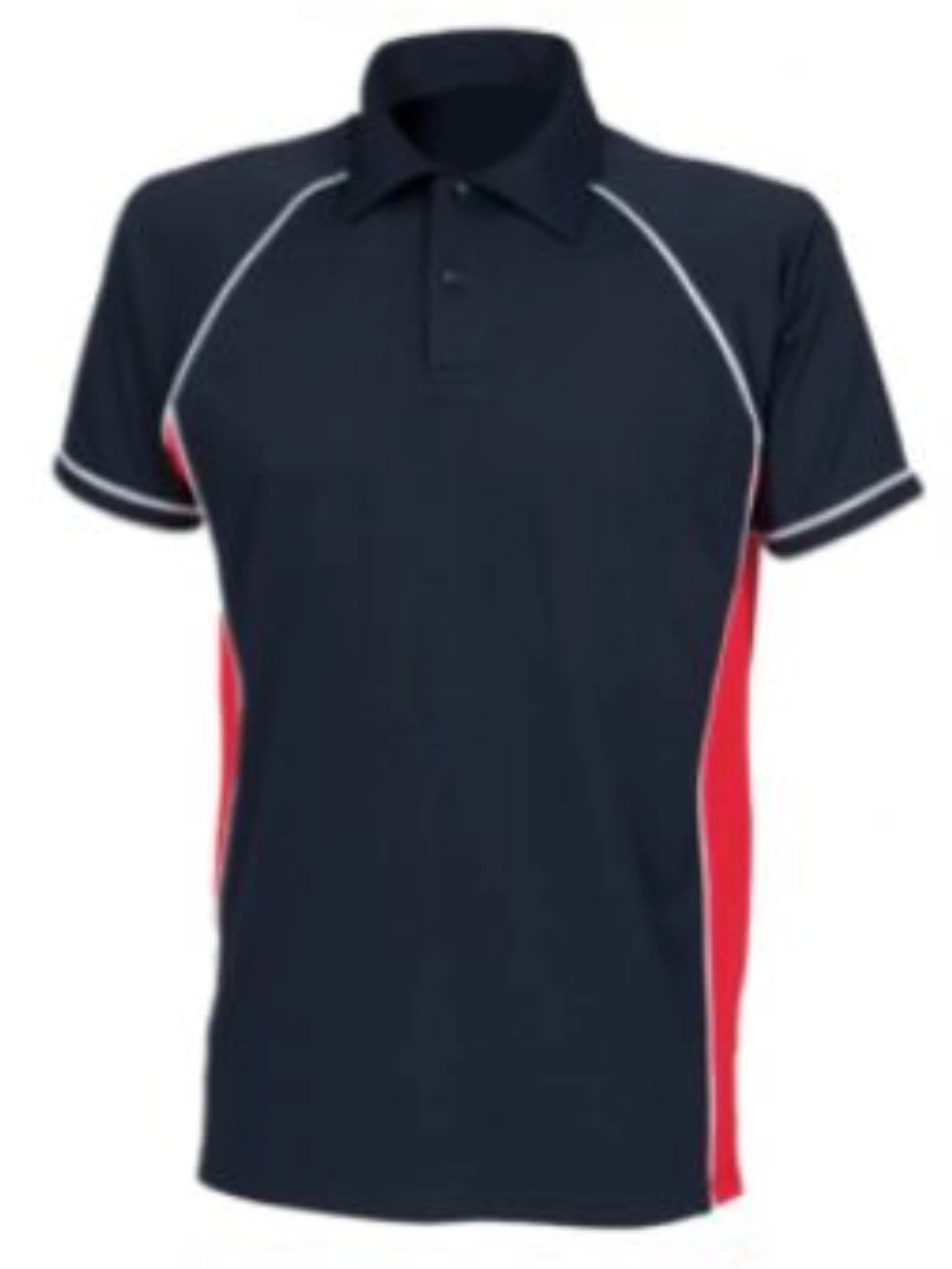 Murray Golf Contrast Junior Polo Shirt - Navy/Red/White