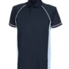 Murray Golf Contrast Junior Polo Shirt -Navy/Sky/White