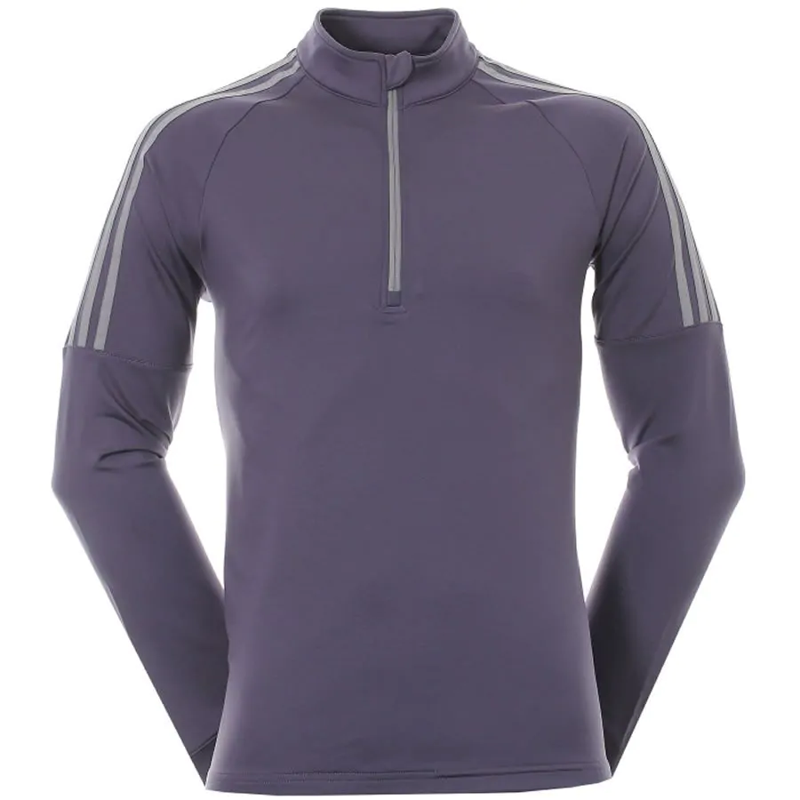Adidas Golf Adidas 3 Stripes 1/4 Zip Sweatshirt - Purple